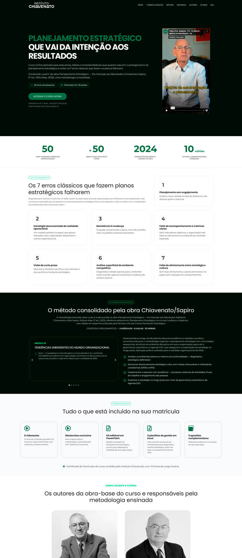Instituto Chiavenato - Site criado pela agência Weein Site de educação corporativa do Instituto Chiavenato, criado pela agência Weein